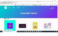 Entra in  https://www.canva.com/it_it/creare/