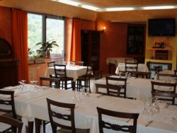 Il salone del ristorante 