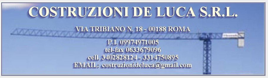COSTRUZIONI DE LUCA
  IMPRESA EDILE 