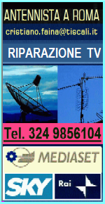 ANTENNISTA RIPARAZIONE TV A ROMA - PARABOLE E ANTENNE 
TELEVISORI di tutte le marche