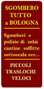  SGOMBERO CANTINE SOLAI SOFFITTE SOTTOSCALA UFFICI E ABITAZIONI,   IMPRESA  PICCOLI TRASLOCHI ECONOMICI A BOLOGNA E DINTORNI 