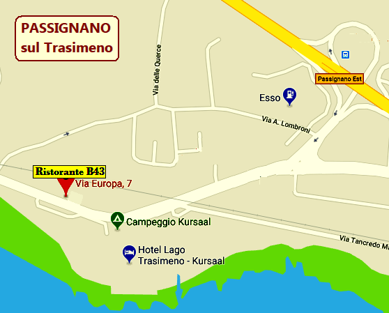   RISTORANTE B43 a PASSIGNANO sul TRASIMENO - PERUGIA