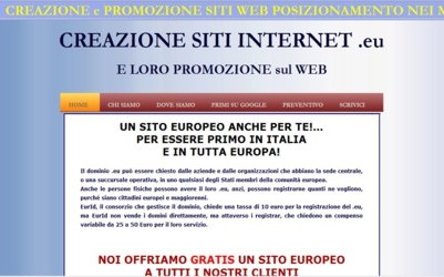 www.miositoweb.eu - 
WEBMASTER offre GRATIS SITI INTERNET europei 